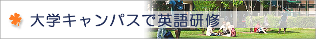 大学キャンパスで英語研修